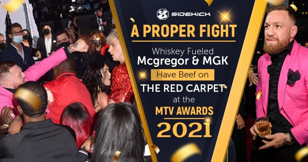 McGregor and MGK have fight at the MTV awards