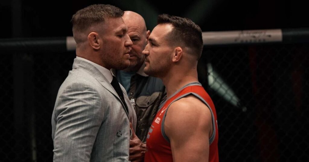Conor McGregor vs. Michael Chandler face to face