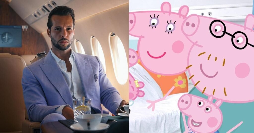 Tristan Tate snaps at a Peppa Pig episode