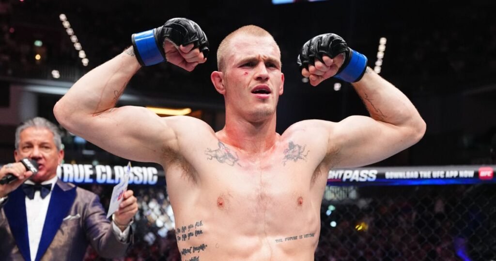 Ian Garry after winning at UFC Qatar