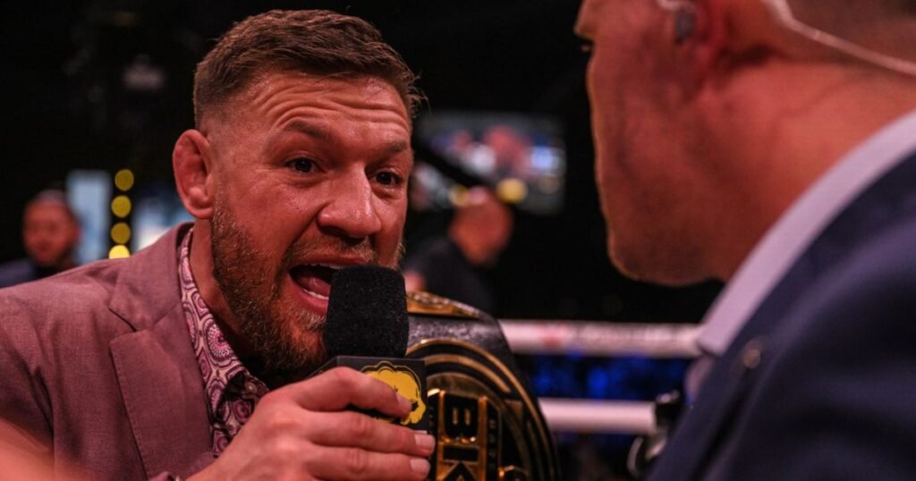 Conor McGregor at the BKFC ring 