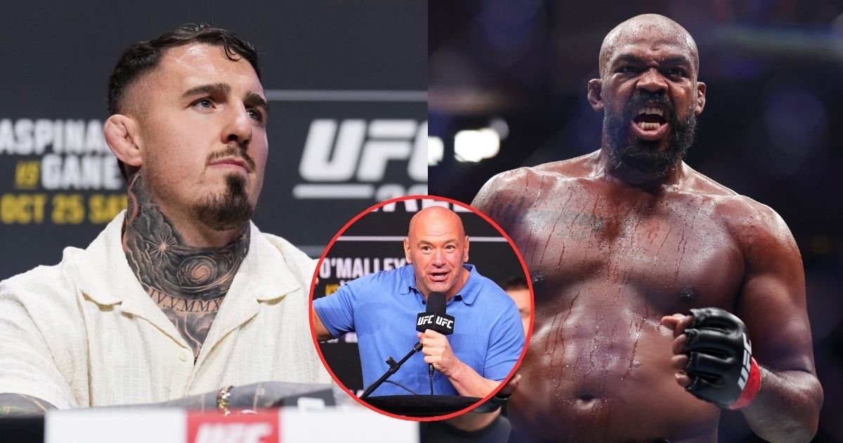 Tom Aspinall and Jon Jones 