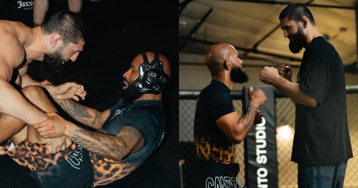 Demetrious Johnson and Khamzat Chimaev 
