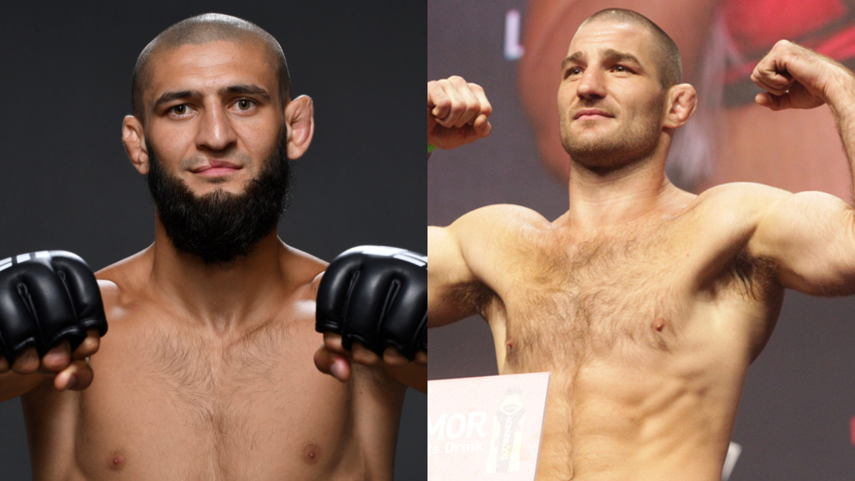 Khamzat Chimaev and Sean Strickland
